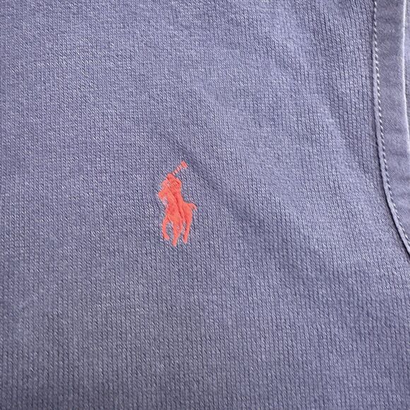 Polo Ralph Lauren Men’s Blue Full Zip Heavy Cotton Vest Zip Pockets Size L - Picture 2 of 6